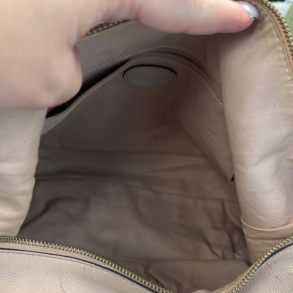 Fossil Vickery Beige and Tan Leather Crossbody Bag - Picture 7 of 10